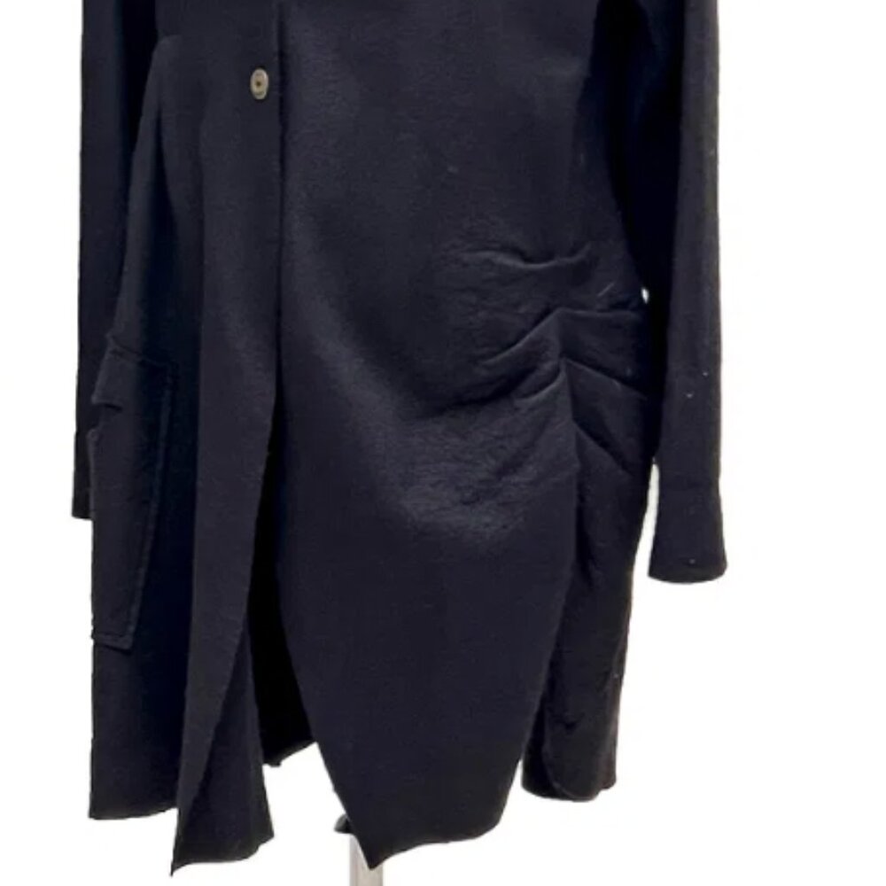 Cynthia Ashby Black Wool Blend Jacket - Picture 4 of 5